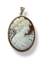 Anhänger Mandile 1922 Dame Cammei  in Silber Conchiglia 2MCICM15.5